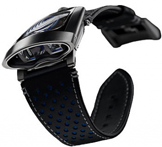 Review MB F HMX 56.STBL.B Bugatti Blue Titanium and steel replica watch - Click Image to Close